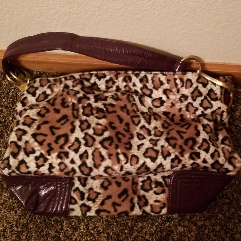 Leopard print purse